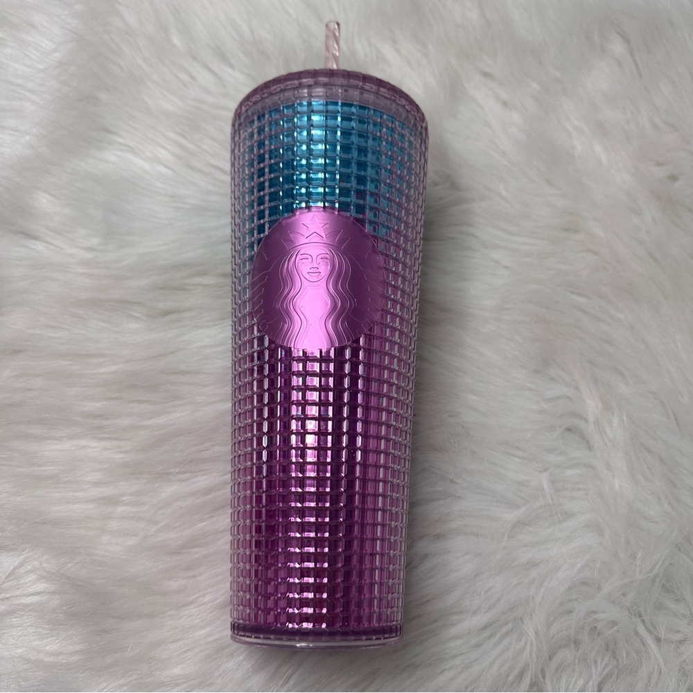 Starbucks Pink and Blue Venti Tumbler